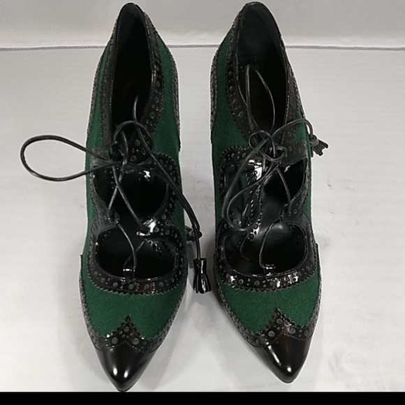Tory Burch, size 8.5 Hawthorn lace up heels - Picture 3 of 7